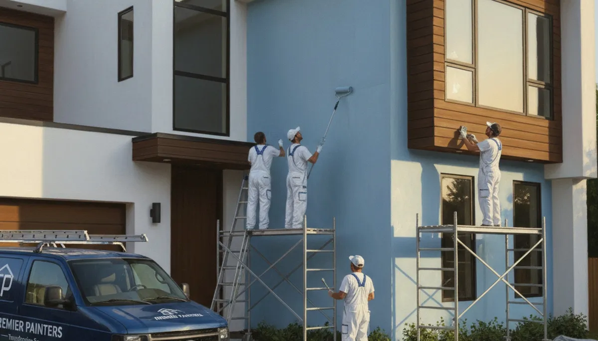 Billings, MT painters painting a house exterior for durable, weather-resistant home protection